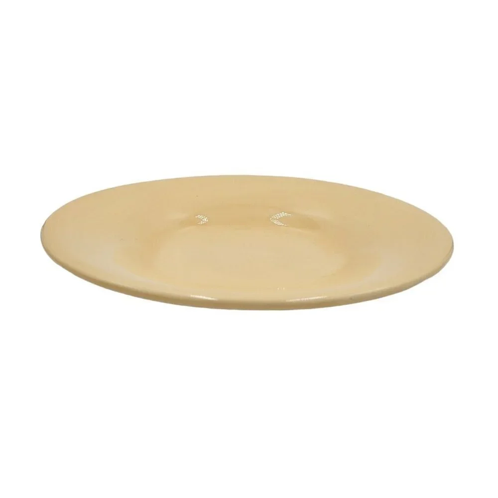 Pottery Barn Sausalito Yellow Amber Rim Rimmed Soup Salad Pasta Bowls Set of 2